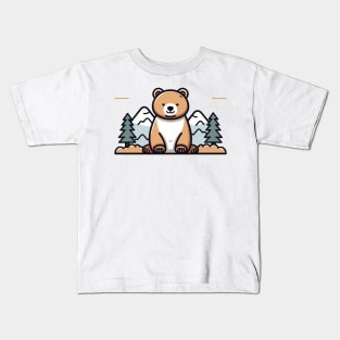 Bear in the Woods Kids T-Shirt